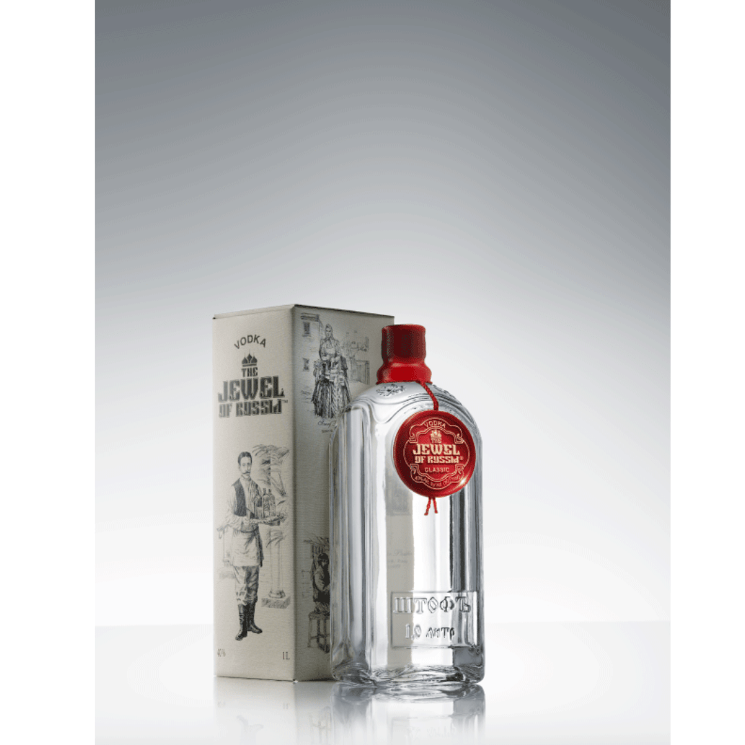 The Jewel Of Russia CLASSIC Vodka 1 LITER - Jewel of Russia