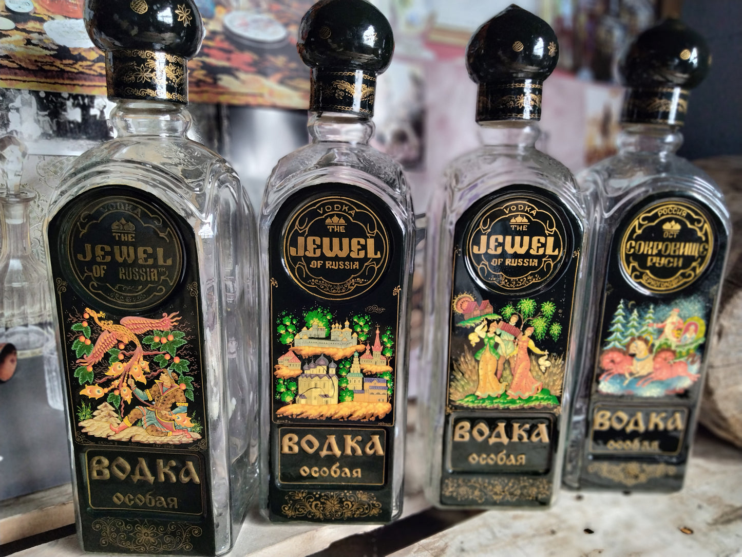 The Jewel Of Russia Ultra Limited Back Bar Display Bottle ( ONE BOTTLE 3 Liter volume, Empty)