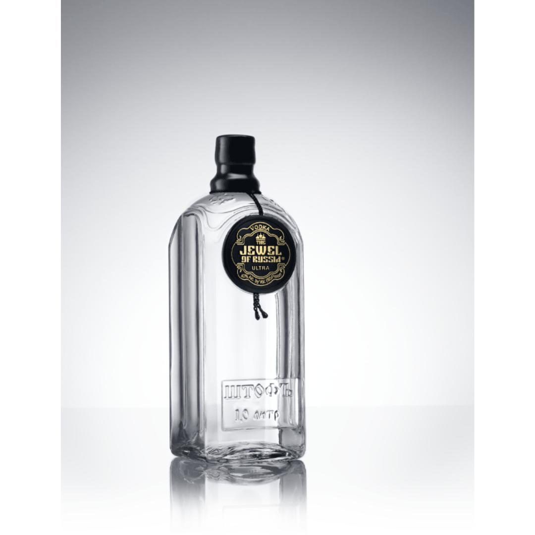 The Jewel Of Russia ULTRA BLACK LABEL Vodka 1 LITER - Jewel of Russia