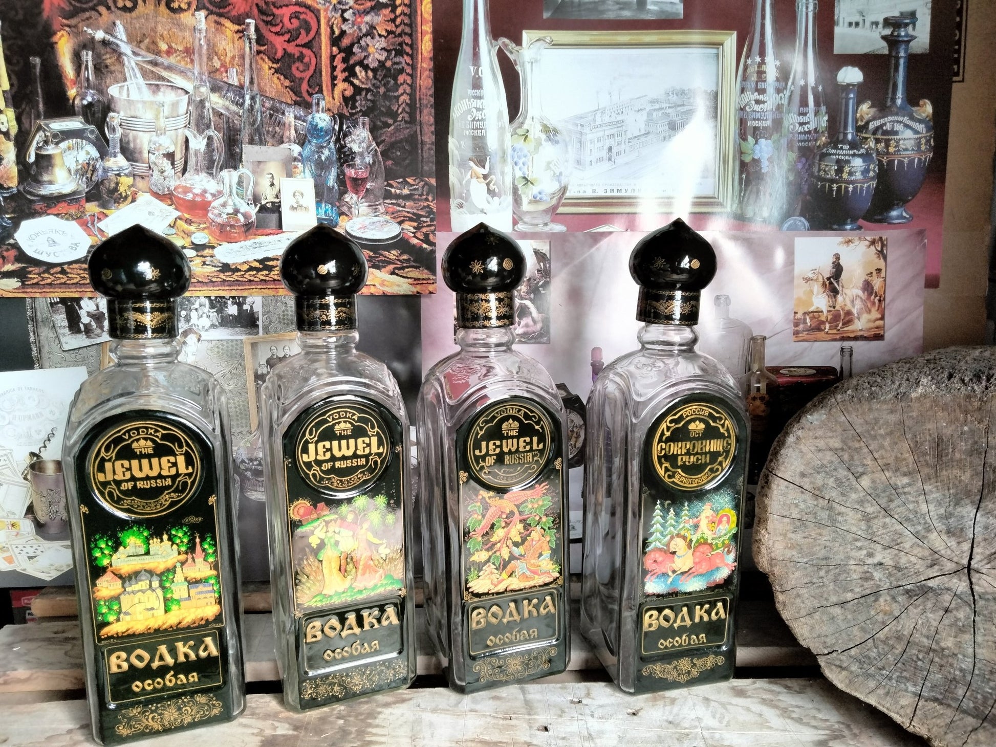 The Jewel Of Russia Ultra Limited Back Bar Display Bottle ( ONE BOTTLE 3 Liter volume, Empty) - Jewel of Russia